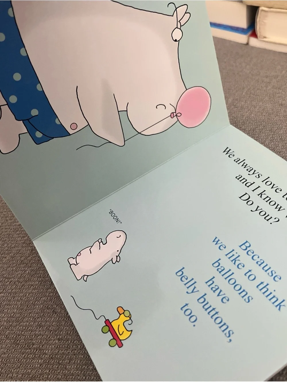 Sandra Boynton Belly Button Book — Green with Pink Polka Dots